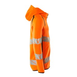 Bluza z kapturem i zamkiem MASCOT ACCELERATE SAFE - hi-vis orange/dark navy