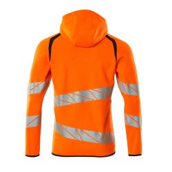 Bluza z kapturem i zamkiem MASCOT ACCELERATE SAFE - hi-vis orange/dark navy