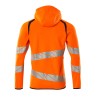Bluza z kapturem i zamkiem MASCOT ACCELERATE SAFE - hi-vis orange/dark navy