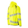 Bluza z kapturem i zamkiem MASCOT ACCELERATE SAFE - hi-vis yellow/dark navy