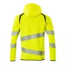 Bluza z kapturem i zamkiem MASCOT ACCELERATE SAFE - hi-vis yellow/dark navy