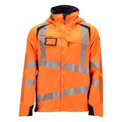 Kurtka MASCOT ACCELERATE SAFE breathable - wind- and waterproof - two-toned hi-vis orange/dark navy