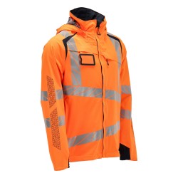 Kurtka MASCOT ACCELERATE SAFE breathable - wind- and waterproof - two-toned hi-vis orange/dark navy
