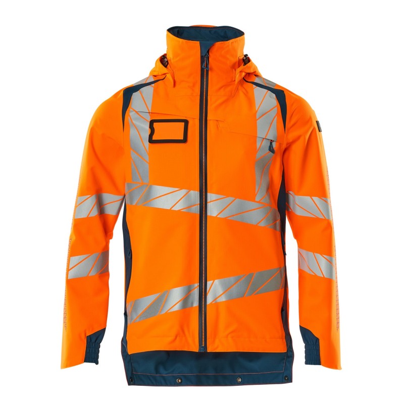 Kurtka MASCOT ACCELERATE SAFE breathable - wind- and waterproof - two-toned hi-vis orange/dark petroleum