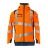 Kurtka MASCOT ACCELERATE SAFE breathable - wind- and waterproof - two-toned hi-vis orange/dark petroleum