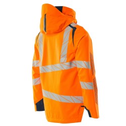 Kurtka MASCOT ACCELERATE SAFE breathable - wind- and waterproof - two-toned hi-vis orange/dark petroleum