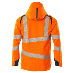 Kurtka MASCOT ACCELERATE SAFE breathable - wind- and waterproof - two-toned hi-vis orange/dark petroleum