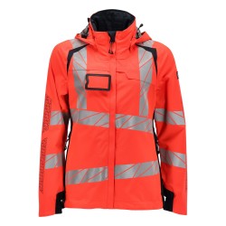 Kurtka MASCOT ACCELERATE SAFE Ladies fit - breathable - wind- and waterproof - two-toned hi-vis red/dark navy