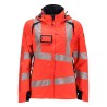 Kurtka MASCOT ACCELERATE SAFE Ladies fit - breathable - wind- and waterproof - two-toned hi-vis red/dark navy