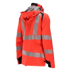 Kurtka MASCOT ACCELERATE SAFE Ladies fit - breathable - wind- and waterproof - two-toned hi-vis red/dark navy