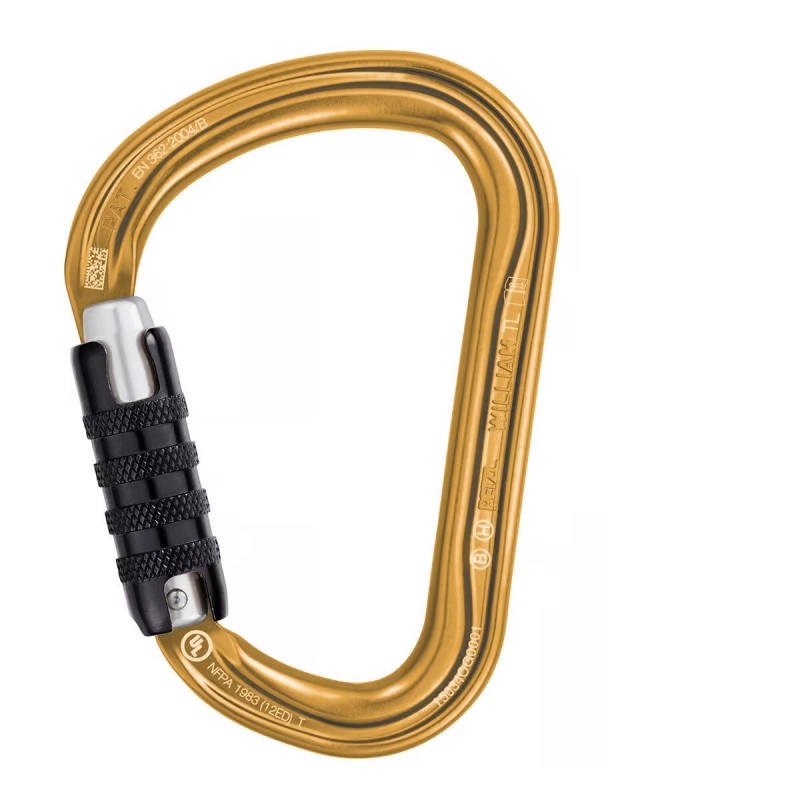 Karabinek Petzl WILLIAM TRIACT-LOCK GOLD 